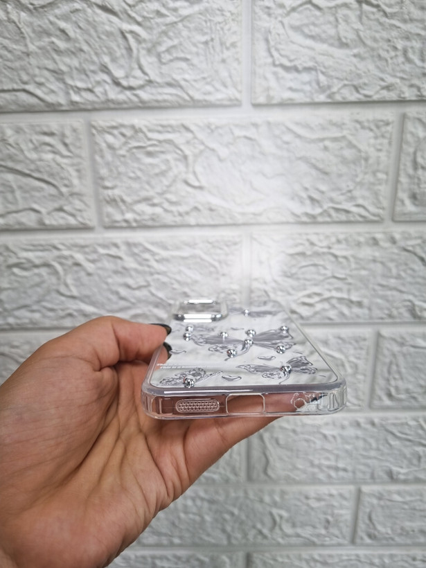 قاب آیینه ای طرحدار نگین پلاتینی شیائومی note 11 4g/note 11s
