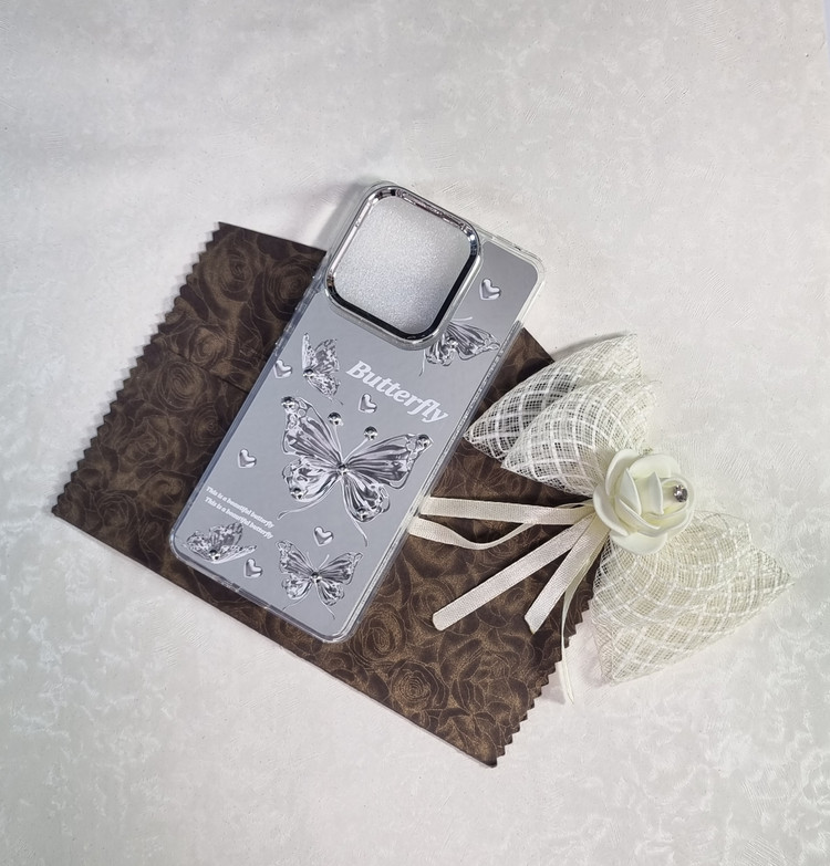 قاب آیینه ای طرحدار نگین پلاتینی شیائومی note 13 4g