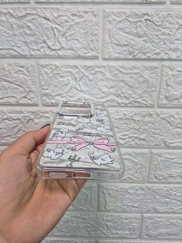قاب آیینه ای طرحدار نگین پلاتینی شیائومی note 14 4g