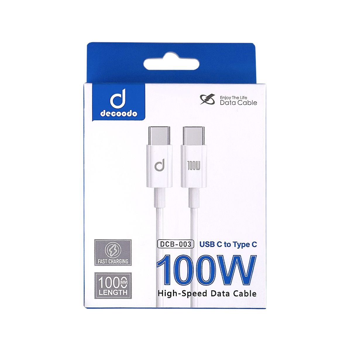 کابل برند DECOODO تبدیل TYPE-C  TO TYPE-C (100W) مدل DCB-003