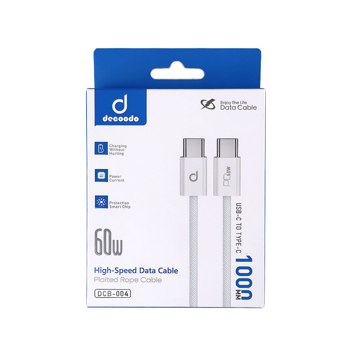 کابل برند DECOODO تبدیل TYPE-C TO TYPE-C (60W) مدل DCB-003